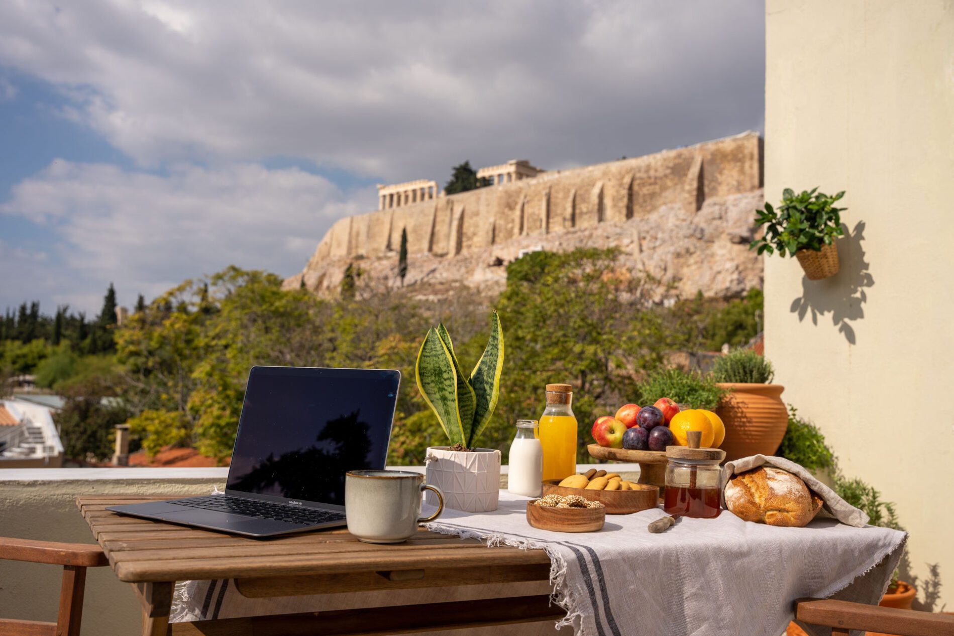 living in greece